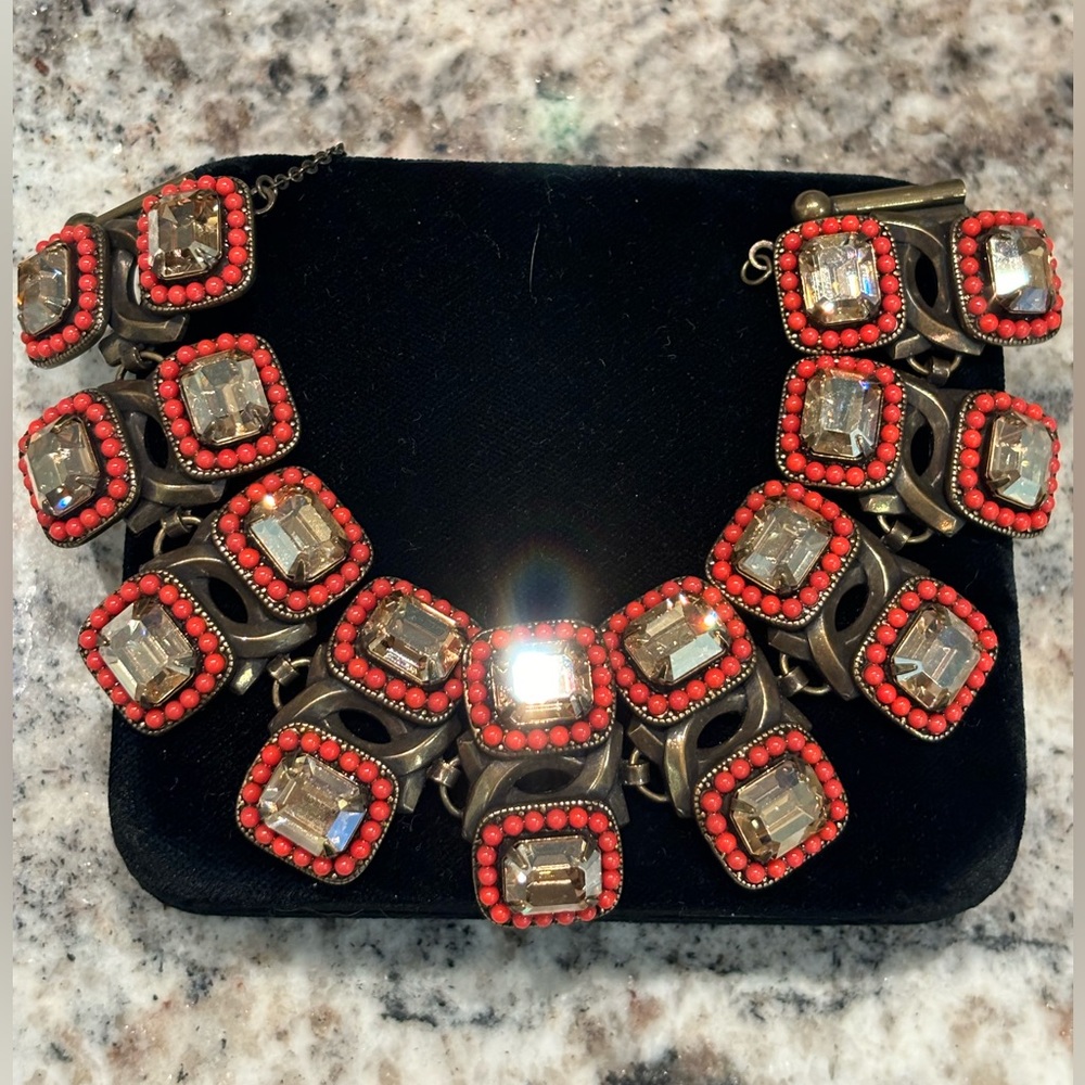 Rare Sorrelli Andalusia Crystal and coral colored Stunning Bracelet